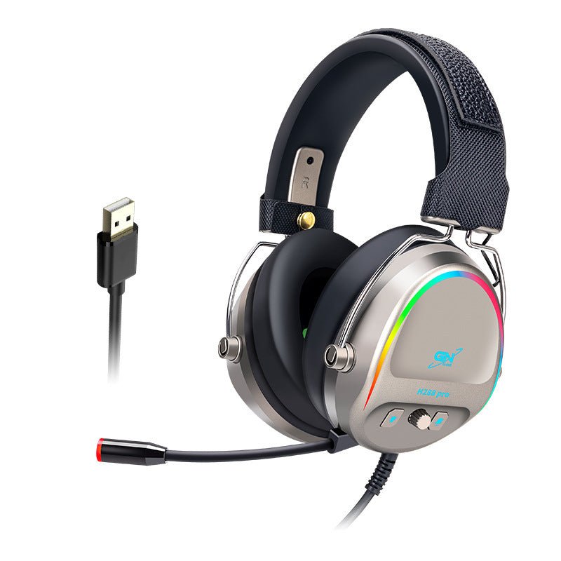 Gaming Headset RGB Luminous Gaming Wired Headset With Microphone