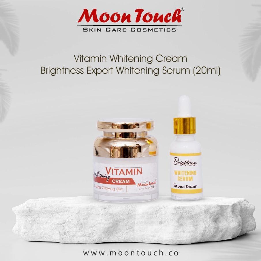 Moon Touch-Vitamin Whitening Cream & Brightness Expert Serum + FREE Mini Tint
