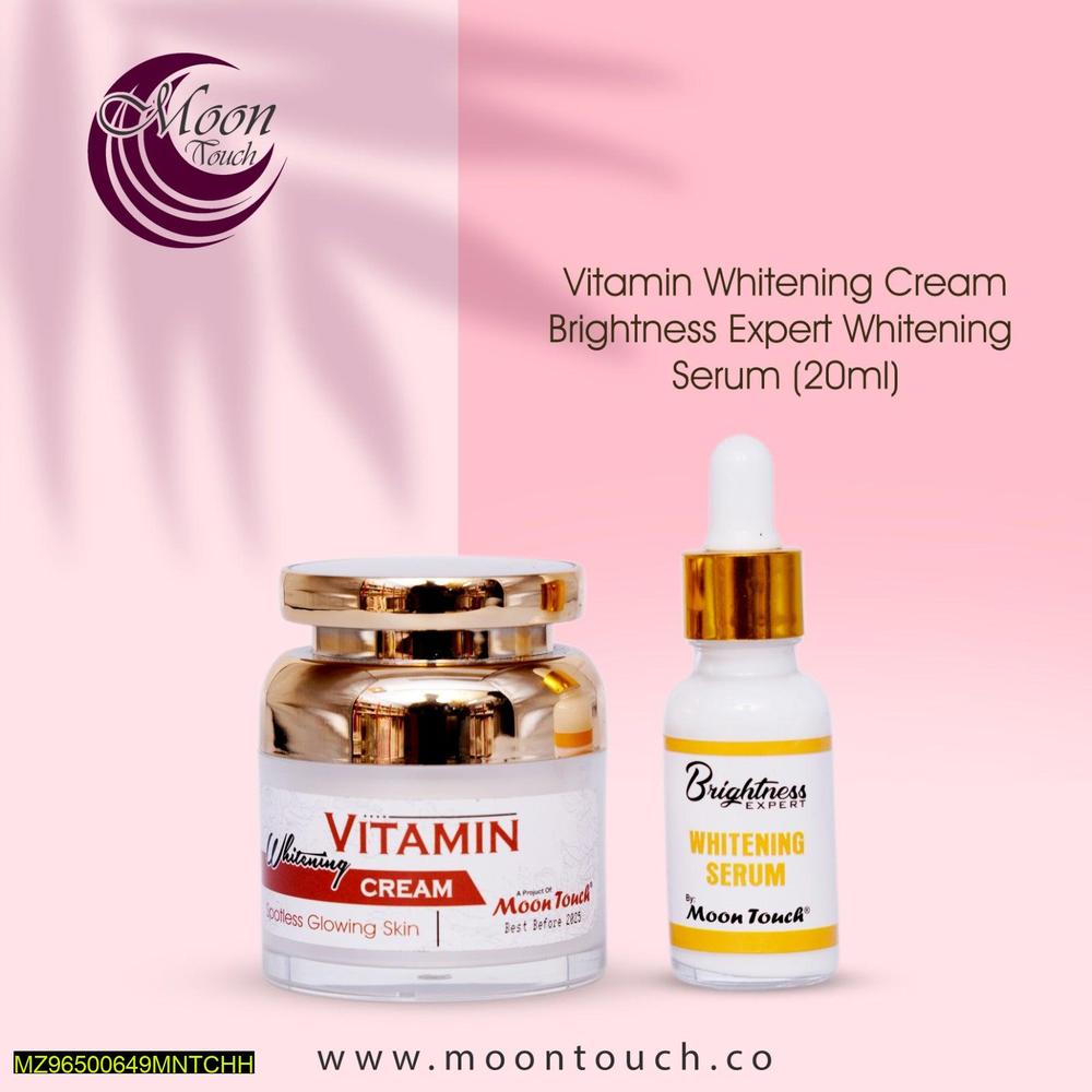 Moon Touch-Vitamin Whitening Cream & Brightness Expert Serum + FREE Mini Tint